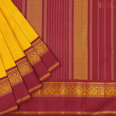 Mustard Yellow Kanchipuram Silk Saree