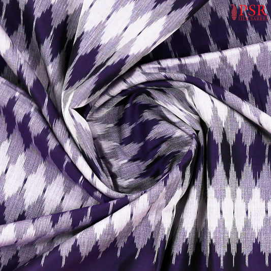 Dark & Light Violet Ikkat Cotton Saree