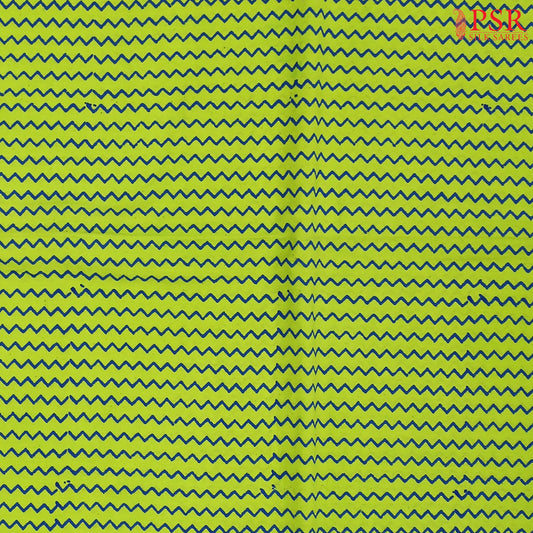 Pear Green Cotton Print Running Material