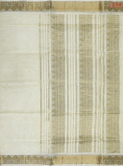 Light Beige Cotton Silk Saree