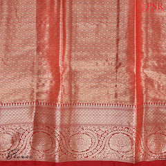 Olive Grey Tissue Art Silk Saree