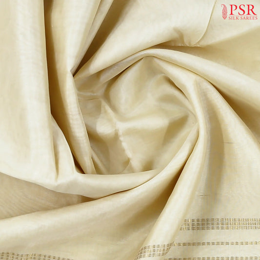 Light Beige Cotton Silk Saree