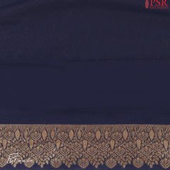 Dark Blue Georgette Saree