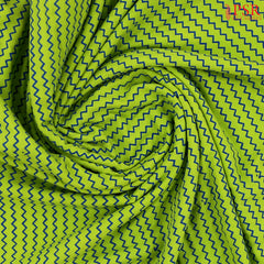 Pear Green Cotton Print Running Material