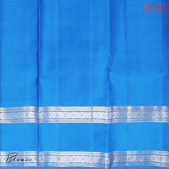 Azure Blue Fancy Kanchipuram Silk Saree