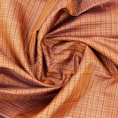 Copper Orange Kanchipuram Silk Saree