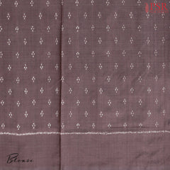 Brown Pochampally Silk Saree