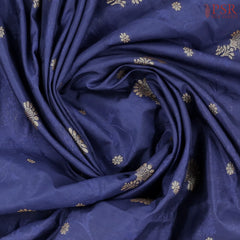 Dark Blue Mau Kadi Banaras Saree