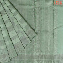 Mossy Sage Green Kanchipuram Silk Saree