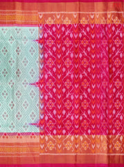 Tiffany Blue Pochamnpally Soft Silk Saree