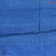 Bondi Blue Tussar Silk Saree