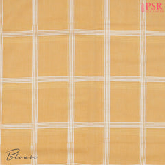 Melon Yellow Byloom Cotton Saree