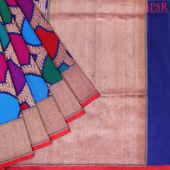 Multicolor Banaras Pashmina Silk Saree