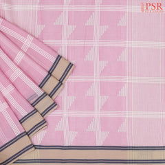 Pastel Pink Byloom Cotton Saree