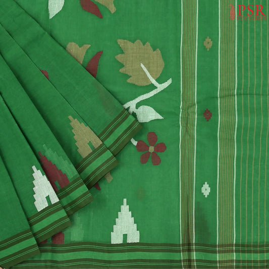 Green Bengal Cotton Saree