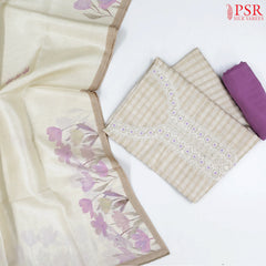 Light Beige Tissue Dress Material