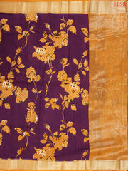 Tyrian Purple Assam Saree