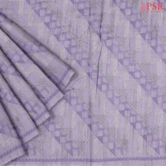 Lavender Semi Tussar Embroidery Saree