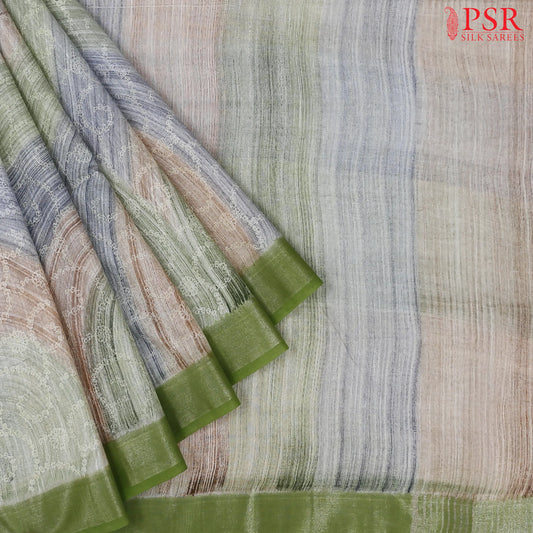 Multicolor Semi Dupion Saree