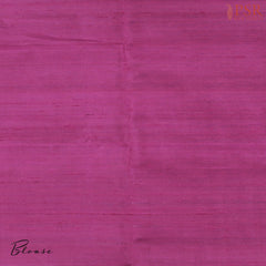 Cyan Jute Soft Silk Saree