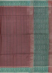 Brown Semi Tussar Saree