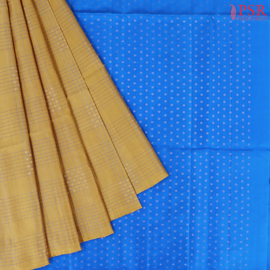 Goldenrod Soft Silk Saree