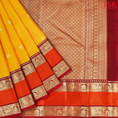 Yellow Fancy Kanchipuram Silk Saree