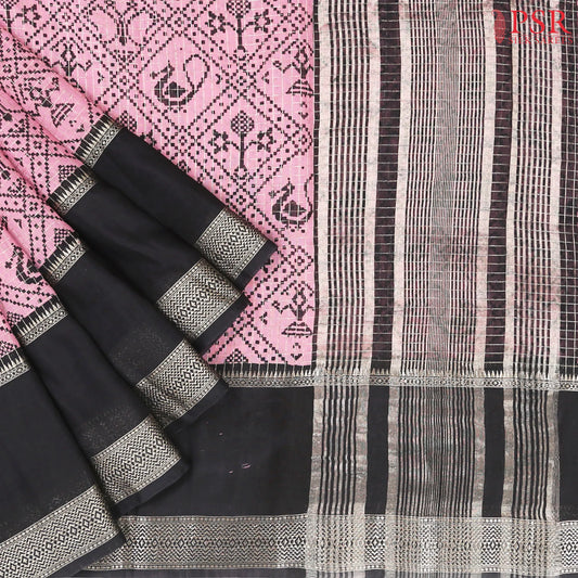 Wild Orchid Pink Assam Saree