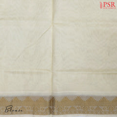 Light Beige Cotton Silk Saree