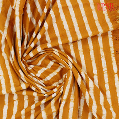 Yellow Orange Hacoba Embroidery Running Material