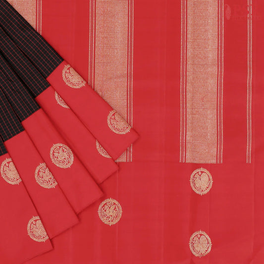 Black Kanchipuram Silk Saree