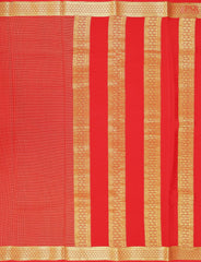 Red Mysore Silk Saree
