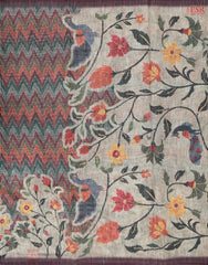 Multicolor Semi Dupion Saree