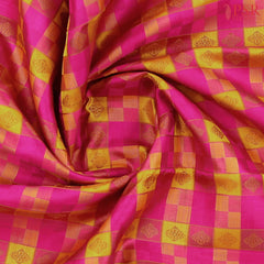Magenta & Mustard Kanchipuram Silk Saree