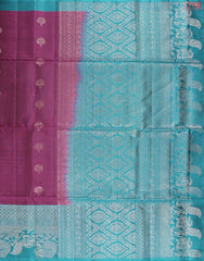 Dark Purple Soft Silk Mix Saree