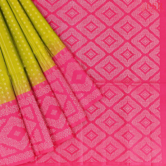 Pear Green Soft Silk Saree