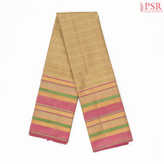 Tan Kanchipuram Silk Saree