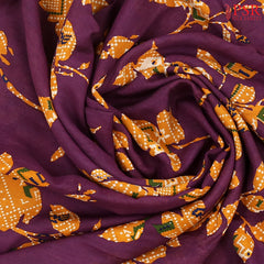 Tyrian Purple Assam Saree
