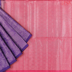 Violet Maroon Tissue Soft Silk Saree