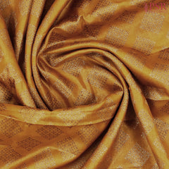 Mustard Yellow Banaras Tussar Silk Saree