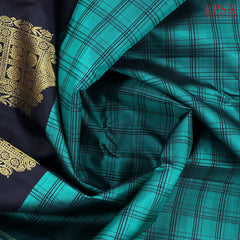 Teal Kanchipuram Silk Saree