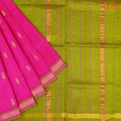 Magenta Pink Cotton Silk Saree