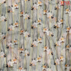 Mink Grey Organza Saree