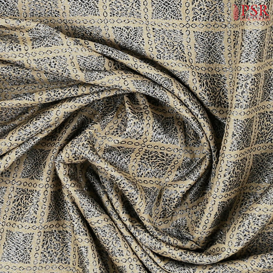 Tussar Beige Summer Silk Saree