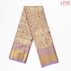 Soft Lavender Kanchipuram Jacquard Tissue Silk Saree
