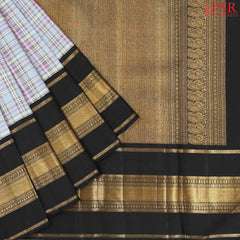 Misty Blue Kanchipuram Silk Saree