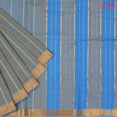 Grey Mangalagiri Cotton Saree