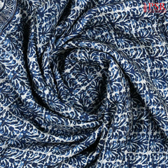 Indigo Blue Modal Silk Saree