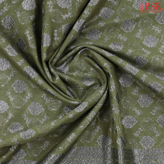 Dark Asparagus Green Georgette Saree