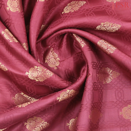 Onion Pink Fancy Kanchipuram Silk Saree